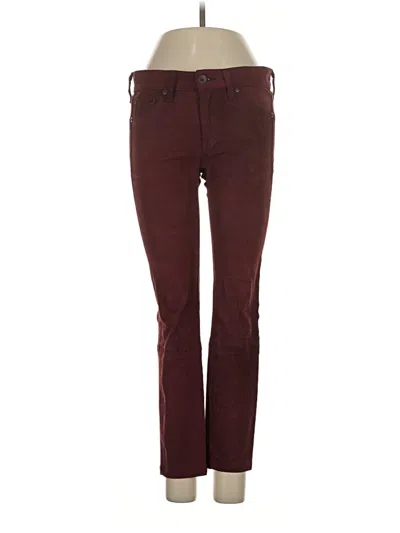 Pre-owned Rag & Bone Casual Pants In Burgundy