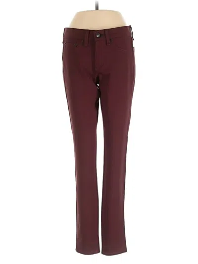 Pre-owned Rag & Bone Casual Pants In Burgundy