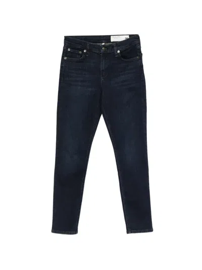 Rag & Bone Cate Five-pocket Trousers In Blue