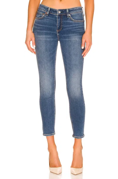 Rag & Bone Cate Mid-rise Ankle Skinny Jean In Clover In Blue