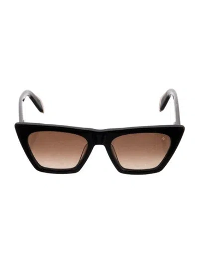Pre-owned Rag & Bone Cat-eye Gradient Sunglasses In Black