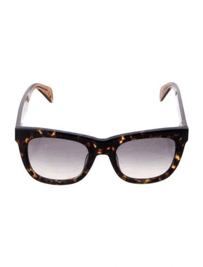Pre-owned Rag & Bone Cat-eye Gradient Sunglasses In Brown