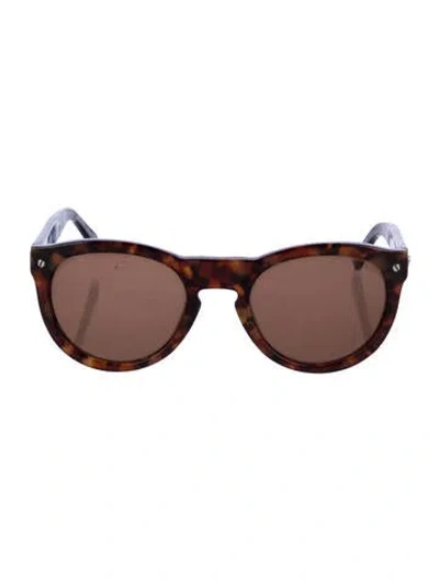Pre-owned Rag & Bone Cat-eye Mirrored Sunglasses In Brown