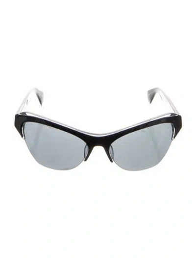 Pre-owned Rag & Bone Cat-eye Mirrored Sunglasses In Multi