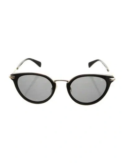 Pre-owned Rag & Bone Cat-eye Tinted Sunglasses In Black