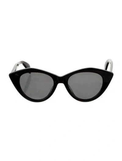 Pre-owned Rag & Bone Cat-eye Tinted Sunglasses In Black