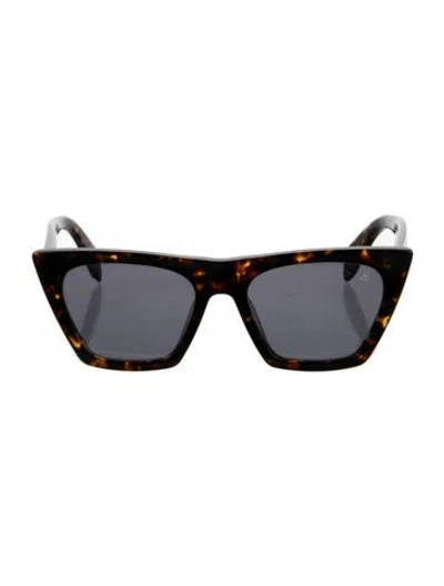 Pre-owned Rag & Bone Cat-eye Tinted Sunglasses In Brown