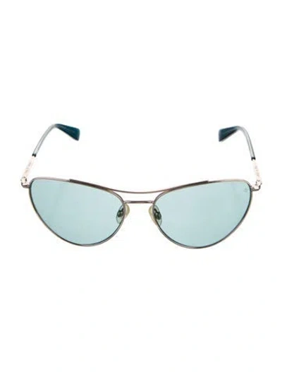 Pre-owned Rag & Bone Cat-eye Tinted Sunglasses In Gold
