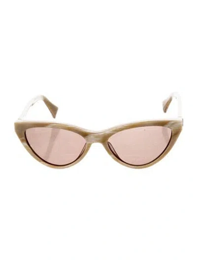 Pre-owned Rag & Bone Cat-eye Tinted Sunglasses In Neutrals