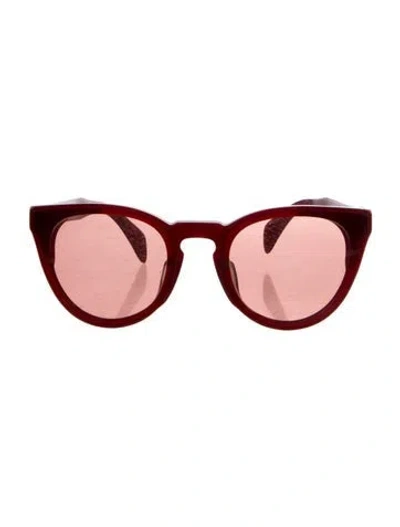 Pre-owned Rag & Bone Cat-eye Tinted Sunglasses In Red