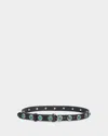 Rag & Bone Celia Stud Leather Belt In Black