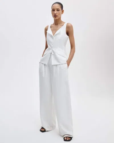 Rag & Bone Chappel Tailored Pant In White