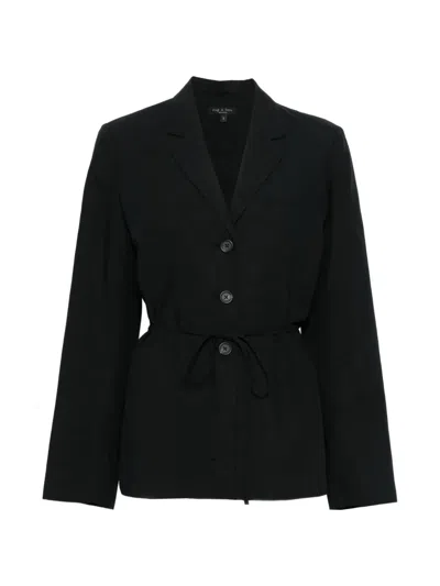 Rag & Bone Chappell Button Tie Blazer In Black