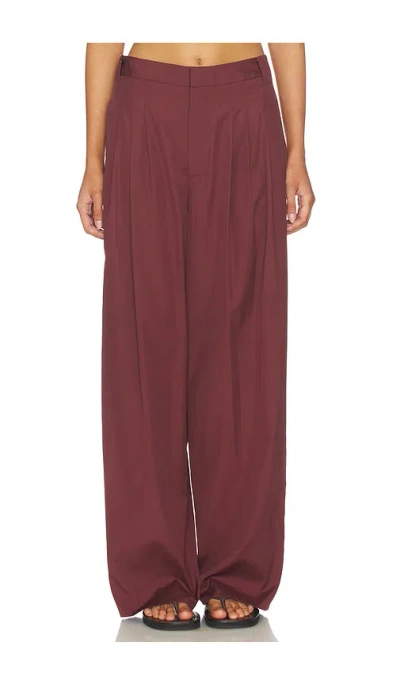 Rag & Bone Chappell Poplin Pant In Red