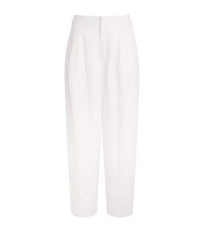 Rag & Bone Chappell Wide-leg Trousers In White