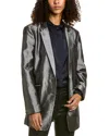 Rag & Bone Charles Shine Blazer In Black