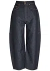 Rag & Bone Charlie Barrel-leg Jeans In Black