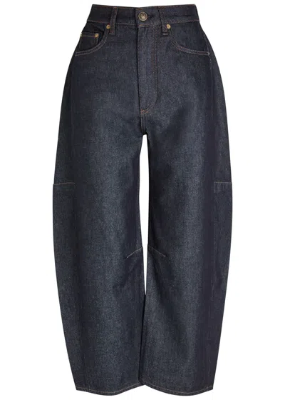 Rag & Bone Charlie Barrel-leg Jeans In Black