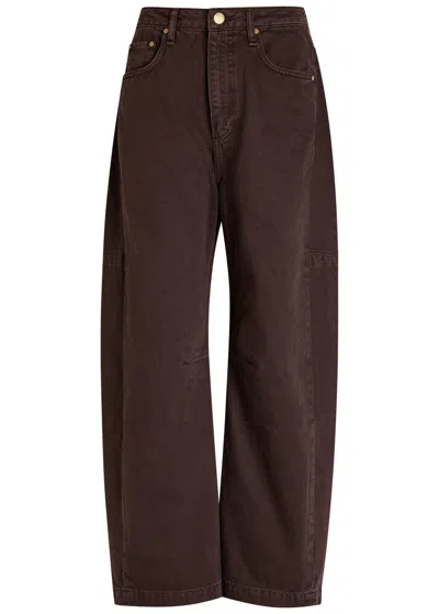 Rag & Bone Charlie Barrel-leg Jeans In Brown