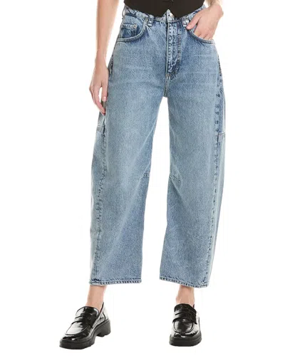 Rag & Bone Charlie Harmony Ankle Barrel Jean In Blue