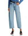 Rag & Bone Charlie High Rise Ankle Barrel Leg Jeans In Lou