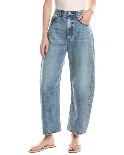 Rag & Bone Charlie High Rise Barrel Jean In Blue