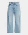 Rag & Bone Charlie High-rise Barrel Jeans In Blue