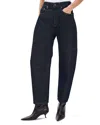 Rag & Bone Charlie High Rise Cropped Barrel Jeans In Twtri In Blue