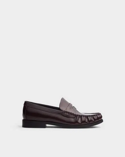 Rag & Bone Charlie Leather Penny Loafer In Brown