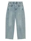 Rag & Bone Charlie Panelled Frayed Jeans In Blue