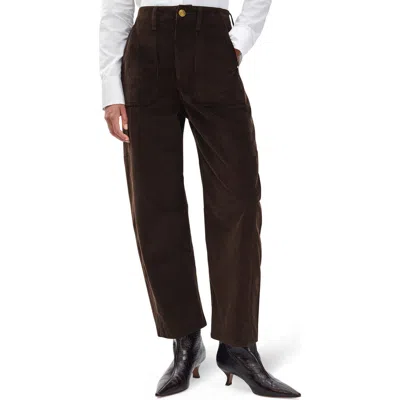 RAG & BONE RAG & BONE CHARLIE SUPER HIGH WAIST CROP BARREL CORDUROY JEANS