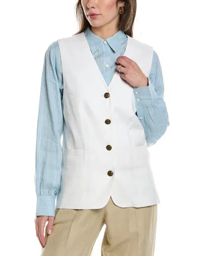 Rag & Bone Charlotte Linen-blend Vest In White