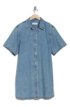 Rag & Bone Charm Denim Shirtdress In Blue