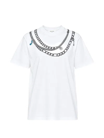 Rag & Bone Charm-print T-shirt In White