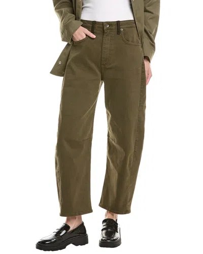 Rag & Bone Chase High-rise Army Combo Barrel Jean In Green