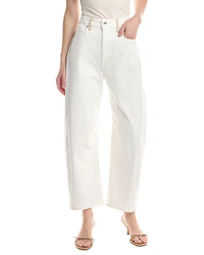 Rag & Bone Chase High Rise Barrel Jean In White