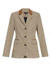 Rag & Bone Lapel Long-sleeved Suit Jacket In Brown