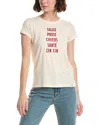 Rag & Bone Cheers Crewneck Graphic Tee In Neutral