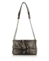 Rag & Bone Small Chelsea Flap Snake Embossed Leather Convertible Shoulder Bag In Multi