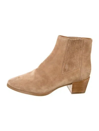 Pre-owned Rag & Bone Chelsea Suede Boots In Neutral