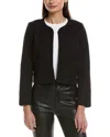 Rag & Bone Cheyenne Tweed Wool-blend Jacket In Black