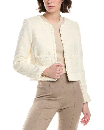 Rag & Bone Cheyenne Tweed Wool-blend Jacket In White