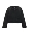 Rag & Bone Cheyenne Whipstitch-trimmed Tweed Lady Jacket