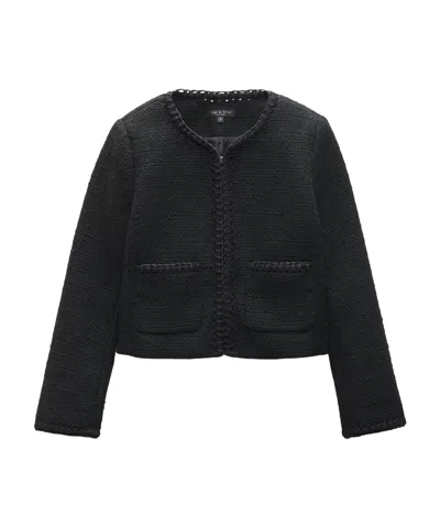 Rag & Bone Cheyenne Whipstitch-trimmed Tweed Lady Jacket