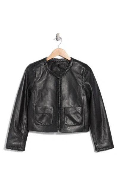 Rag & Bone Chloe Leather Jacket In Black