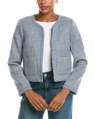 Rag & Bone Chloe Tweed Blazer In Blue