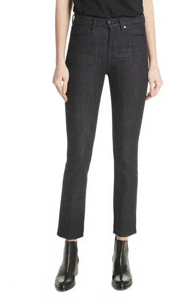 Rag & Bone Cigarette Leg Skinny Jeans In Dark Indigo In Black