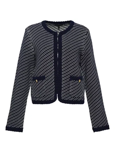 RAG & BONE CLAIRE DIAGONAL-STRIPE CARDIGAN
