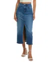 Rag & Bone Claire Midi Skirt In Blue