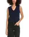 Rag & Bone Claire Vest In Blue